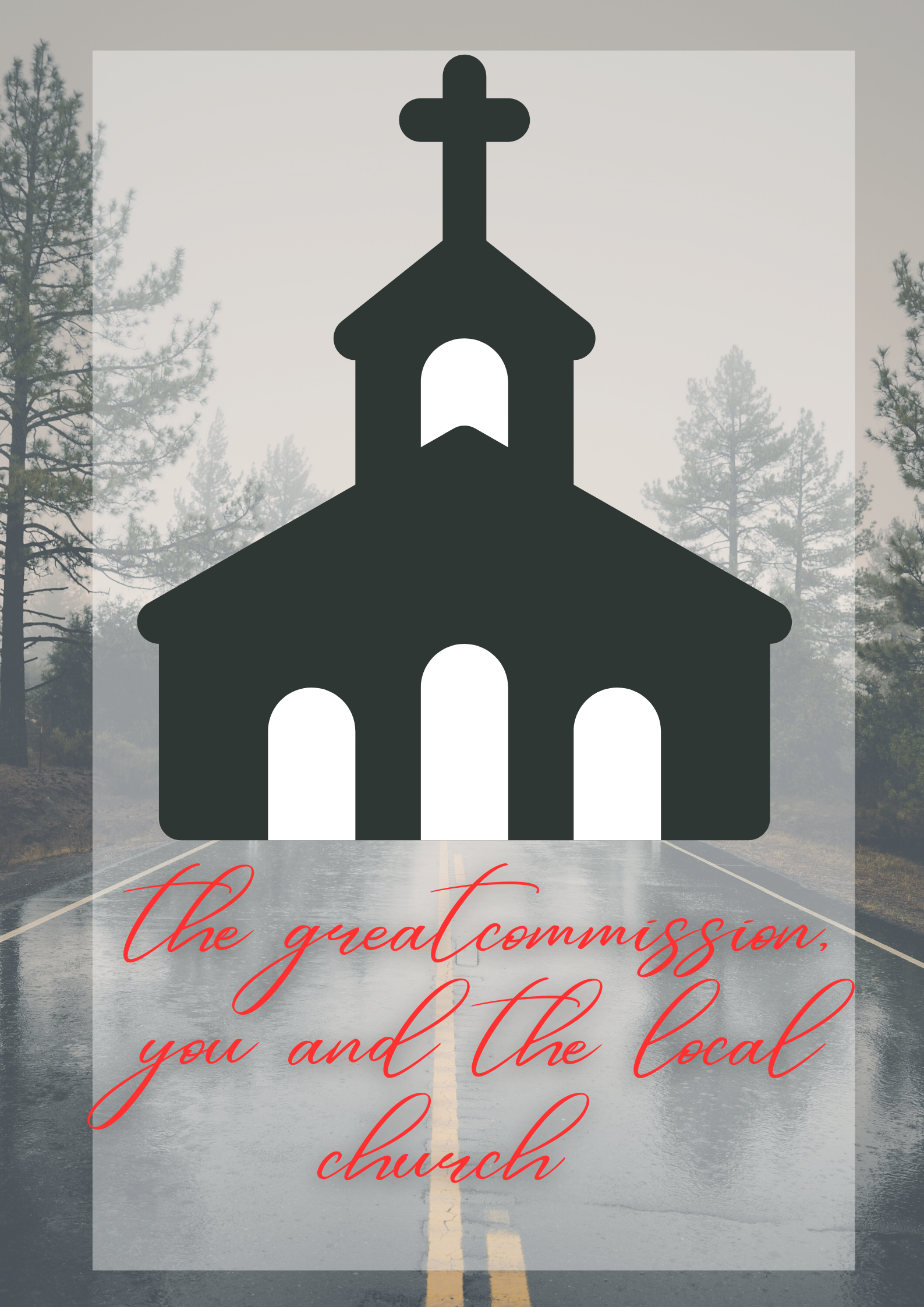 Grey Photocentric Road Church Seminar Poster