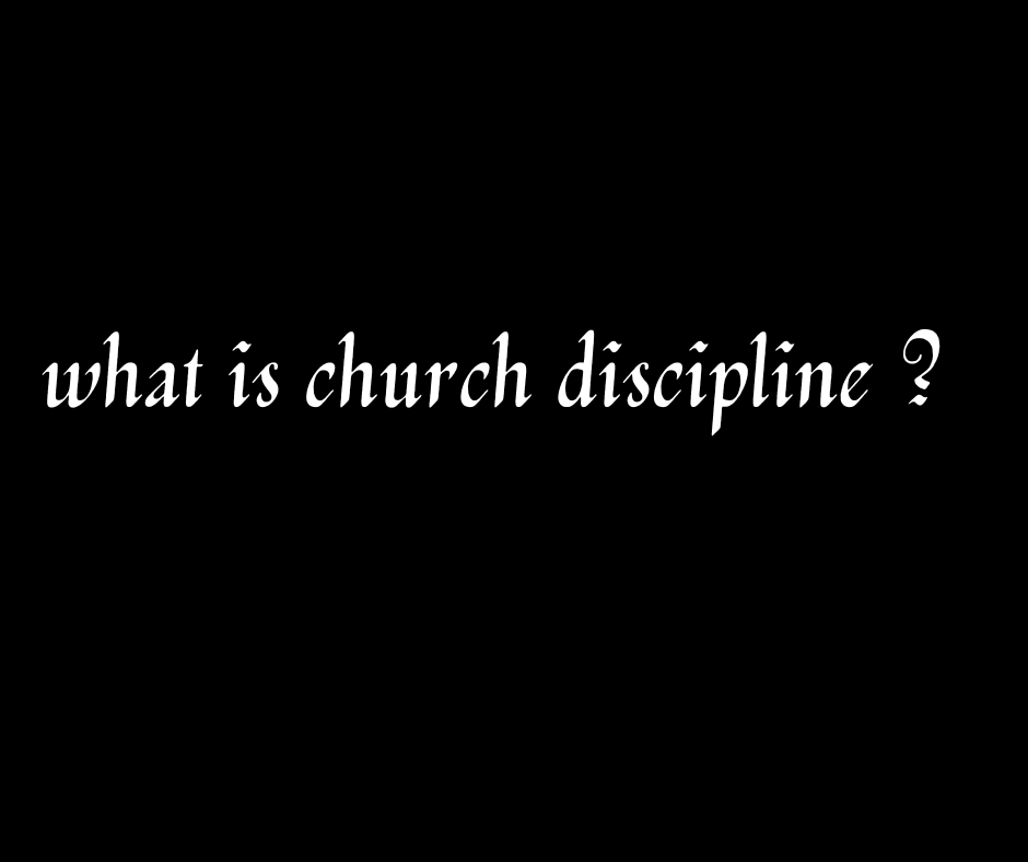 church discipline